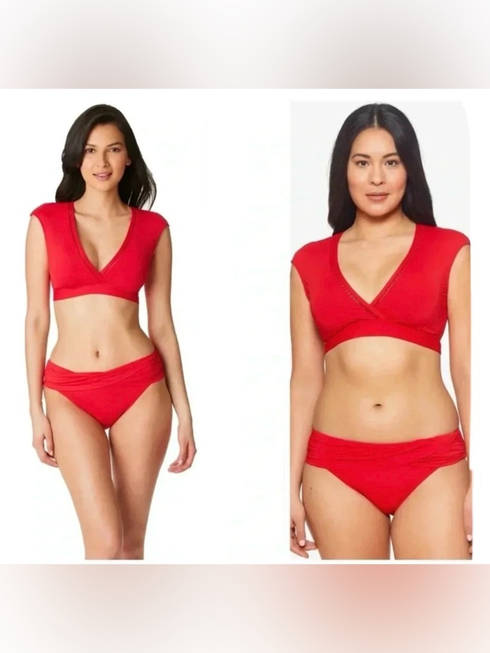 Bleu Rod Beattie Behind The Seams Crop Bikini Top Size 14 and Kore Sarong Hipste